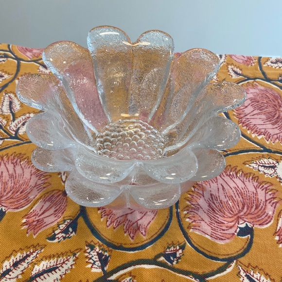 Dartington Daisy Crystal Bowls - Set of 2 Vintage - Picture 5 of 13